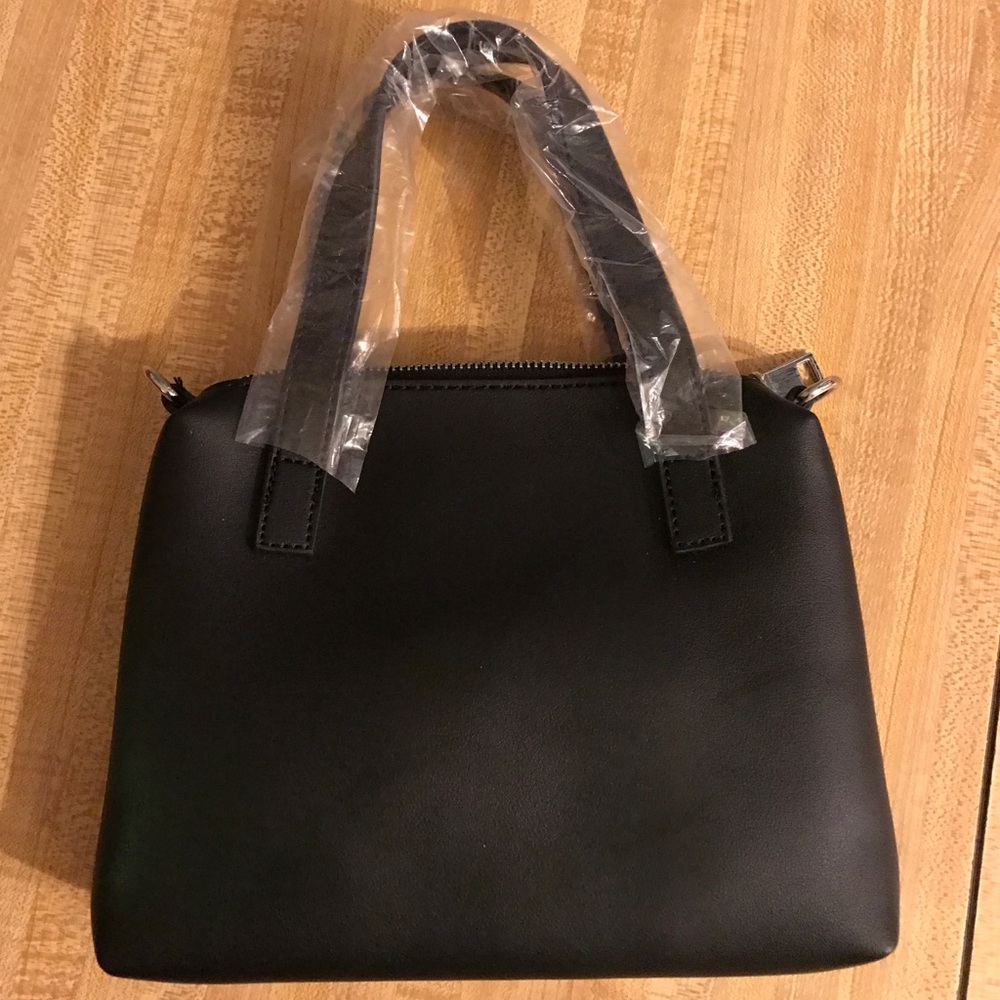 Madison West black bag purse vegan leather
